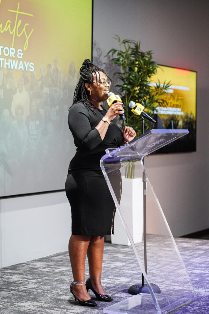 Ashley Scott, Mistress of Ceremonies hosts the 2025 SCA/PDP Graduation